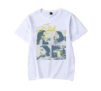 RYSXJLX Gracie Abrams Merch Risk The Secret of Us Album T-Shirt Femmes Hommes Mode Casual T-shirt Manches Courtes, blanc, L