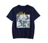 RYSXJLX Gracie Abrams Merch Risk The Secret of Us Album T-Shirt Femmes Hommes Mode Casual T-shirt Manches Courtes, bleu marine, M