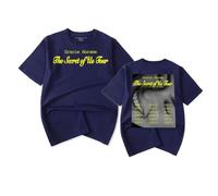 RYSXJLX Gracie Abrams T-shirt à manches courtes The Secret of Us Tour 2024 pour femme et homme, bleu marine, M
