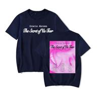 RYSXJLX Gracie Abrams T-shirt à manches courtes The Secret of Us UK Tour 2025 pour femme et homme, bleu marine, M