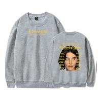 RYSXJLX Gracie Abrams The Secret of Us Tour Merch Sweat-shirt à col rond unisexe rétro classique à manches longues (L, gris), gris, L