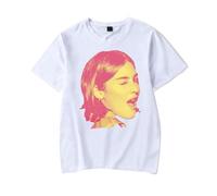 RYSXJLX Gracie Abrams Winking T-Shirt The Secret of Us Tour Merch Femmes Hommes Mode Casual T-shirt à manches courtes, blanc, XL