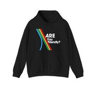 RYSXJLX Hot Game ARC Raiders Merch Are You Friendly? Sweat à capuche imprimé - Pull unisexe à manches longues pour les fans de joueurs, Noir , XL