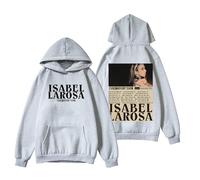 RYSXJLX Isabel LaRosa Psychopomp Tour 2025 Sweat à capuche unisexe rétro à manches longues, gris, L
