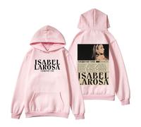 RYSXJLX Isabel LaRosa Psychopomp Tour 2025 Sweat à capuche unisexe rétro à manches longues, rose, L