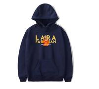 RYSXJLX Lara Fabian Sweat à capuche Je T'aime Tour 2024 Femmes Hommes Rétro Mode Classique Sweat à Manches Longues, bleu marine, L