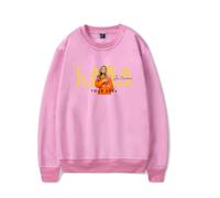 RYSXJLX Lara Fabian Sweat-shirt Je T'aime Tour 2024 Col Ras Du Cou Unisexe Rétro Classique Manches Longues, rose, L
