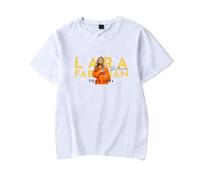 RYSXJLX Lara Fabian T-shirt Je T'aime Tour 2024 Femmes Hommes Tour Merch Mode Casual T-shirt à manches courtes, blanc, M