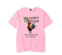 RYSXJLX T-Shirt à manches courtes col rond avec impression drôle de jeu ARC Raiders - Tee unisexe de mode, haut décontracté de streetwear pour fan de jeu, cadeau, rose, L