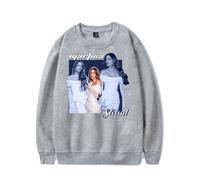 RYSXJLX TINI Merch TINI Stoessel Pull à col rond unisexe rétro classique à manches longues, gris, L