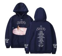 RYSXJLX Tini Stoessel Cupido Sweat-shirt à Capuche Unisexe Décontracté Mode Rétro Classique Streetwear, bleu marine, S