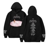 RYSXJLX Tini Stoessel Cupido Sweat-shirt à Capuche Unisexe Décontracté Mode Rétro Classique Streetwear, Noir , M