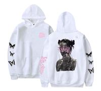 RYSXJLX Tini Stoessel Fantasi Print Sweat-shirt à Capuche Unisexe Décontracté de Mode Rétro Classique Streetwear, blanc, L