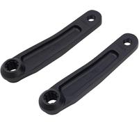 Rysydant Bras de manivelle universel avec manivelle centrale de 170 mm, trou carré pour vélo de ville, vélo pliant, VTT, vélo de route, vélo d'appartement, noir