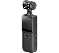 Rysydant Caméra enregistreur d'action, caméra corporelle écran 4K, enregistreur d'action portable avec audio et enregistrement en boucle capture des vidéos, caméra d'action sportive portée par le