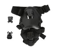 Rysydant Harnais confortable pour chien, doux et réglable, fixation au niveau de la poitrine et du dos, pour capturer les aventures en randonnée, vélo, course à pied, noir, 1 pièce