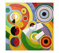Rythme, joie de vivre Poster de Robert Delaunay 40 x 40 cm Déco colorée Tableaux Décoration murale
