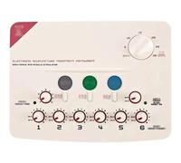 RYTJFDSAZ Machine électronique de physiothérapie d'acupuncture, kit de Soins de stimulateur Musculaire électrique avec Patch de Sortie à 6 canaux, physiothérapie de santé Domestique à Basse fréquence