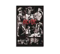RYTWQRWE Affiches « Live AC DC » - Décoration murale vintage - Impression sur toile décorative pour salon, chambre à coucher - 30 x 45 cm - Style sans cadre