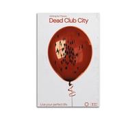 RYTWQRWE Dead Club City Poster décoratif sur toile style vintage pour salon, chambre à coucher, 40 x 60 cm, style rétro