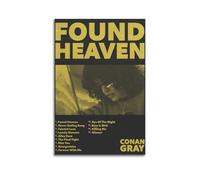 RYTWQRWE Found Heaven Poster décoratif sur toile de Conan Gray - Décoration murale vintage pour salon, chambre à coucher, 30 x 45 cm - Style sans cadre
