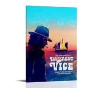RYTWQRWE Inherent Vice Affiches murales décoratives sur toile vintage pour salon, chambre à coucher, 60 x 90 cm, style cadre