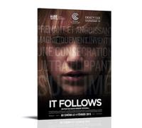 RYTWQRWE It Follows Affiches décoratives sur toile style vintage pour salon, chambre à coucher, 50 x 75 cm, style cadre