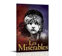 RYTWQRWE Les Misérables 2012 (4) Affiches - Décoration murale vintage - Impression sur toile pour salon, chambre à coucher - 20 x 30 cm - Style cadre