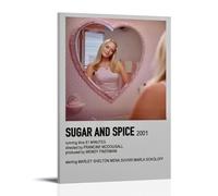 RYTWQRWE Poster de film Sugar And Spice - Décoration murale vintage - Impression sur toile décorative pour salon, chambre à coucher - 40 x 60 cm - Style cadre