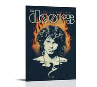 RYTWQRWE Poster décoratif sur toile The Doors - Décoration murale vintage pour salon, chambre à coucher - 30 x 45 cm - Style cadre