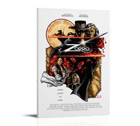 RYTWQRWE Poster Le masque de Zorro - Décoration murale vintage - Impression sur toile pour salon, chambre à coucher, chambre à coucher - 20 x 30 cm - Style cadre