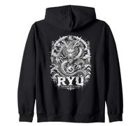 RYU Dragon of Storms Mythe du Dragon Japonais Sweat à Capuche