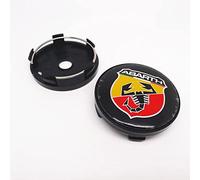 RYUJI 4Pièces Auto Cache MoyeuxCentre, pour Abarth Scorption 60mm Jante Capuchons Centre Roue Badge Forme coration Accessoires