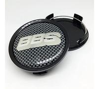 RYUJI 4Pièces Auto Cache MoyeuxCentre, pour BBS 74mm Jante Capuchons Centre Roue Badge Forme coration Accessoires