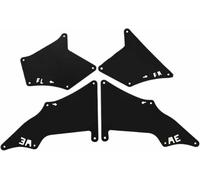RYUNMP Lot de 4 Garde-Boue Avant et arrière en Caoutchouc pour Land Cruiser Prado 2700 4000 2003-2017