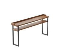 RYUQW3RE Table de comptoir de Bar Table de Bar à Double Couche avec déflecteur rectangulaire Haut for Cuisine et Salle à Manger, Salon(100 * 40 * 105cm)