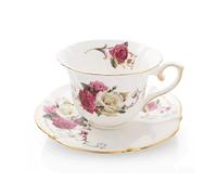 RYUQW3RE Tasse à café, Service à thé Afternoon Tea : tasse à thé noir, tasse à café en céramique, ensemble de tasses à café en porcelaine fine exquise(Pink)