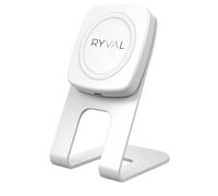 Ryval Chargeur bureau sans fil Qi magnétique induction rapide / fast charging blanc pour Samsung et Iphone 8 / 8 Plus /X