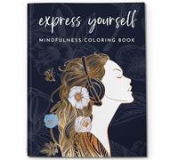 RYVE Livre de coloriage pour adultes - Livre de coloriage de pleine conscience avec invites de croissance personnelles