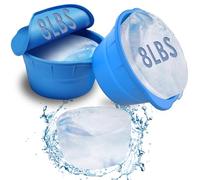 Ryvera 2 pièces Moule à glaçons en silicone - 7,24 kg, réutilisable et grande pour tonneaux de bain de glace, baignoires & bains refroidisseurs