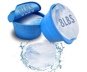 Ryvera 2 pièces Moule à glaçons en silicone - 7,24 kg, réutilisable et grande pour tonneaux de bain de glace, baignoires & bains refroidisseurs