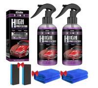 RYVETTE Spray de revêtement Rapide Haute Protection 3 en 1 for Voiture, Turbo Shine Nexa, réparation Rapide des Rayures Fines, Spray de réparation Nano for revêtement, Cire, Polissage(2pcs)