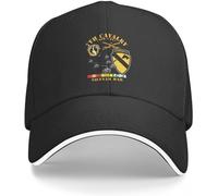 RYVOWETP Casquette de Baseball Snapback Sun Hat 7th Cavalry Air Cav 1st Cav Division w SVC Cap Casquette de Baseball Wild Ball Hat Beach Outing Casquettes pour Hommes Cadeau pour Femmes
