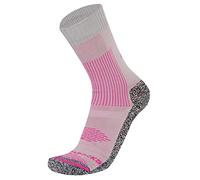 RYWAN Bi Chaussettes de randonnée à Deux Couches Mixte, Rose (Gris/Fuchsia), 35-37