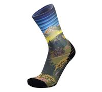 Rywan No Limit Graphik Chaussettes de trail et de randonnée à motif, tige haute, Esprit Montagne Blue, 41-43