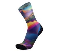 Rywan No Limit Graphik Chaussettes de trail et de randonnée à motif, tige haute, Lac de Montagne, 44-46