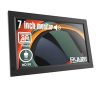 Rywob Mini moniteur 7", écran TFT LCD, entrée HDMI/USB/carte/AV, mini moniteur avec haut-parleurs intégrés et télécommande, mini écran multifonction pour Raspberry Pi PC/TV/DVD