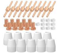 RYXZEN Lot de 40 Étendue Électrodes de Buse de Découpeur Plasma PT-31 Consommables Plasma Decoupeur Plasma Electrode Tip Buse Accessoire Air Decoupe au Plasma Consommables pour CUT-40 CUT-50D CT-312