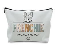 RYYCDOI trousse de maquillage bulldog français sac cosmétique, Bouledogue français - PU