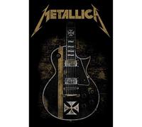 rz Metallica Hetfield Guitar Grand poster en tissu Motif guitare 1100 mm x 750 mm
